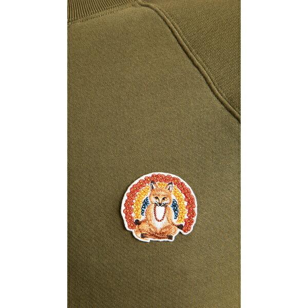 国際ブランド 取寄 メゾンキツネ クルー ネック スウェットシャツ ウィズ フラワー フォックス パッチ Maison Kitsune Crew Neck Sweatshirt With Flower Fox Patc 送料無料 正規品 Www Kmhsystems Com