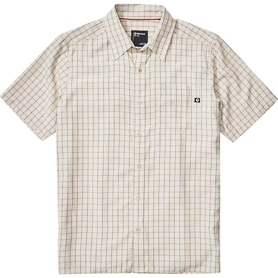 マーモット 半袖 シャツ メンズ 襟付き チェック柄 アウトドア ブランド エルドリッジシャツ 62220 Marmot Eldridge Shirt - Men's Moonb Marmot（マーモット） 半袖 シャツ メンズ 襟付き チェック柄
