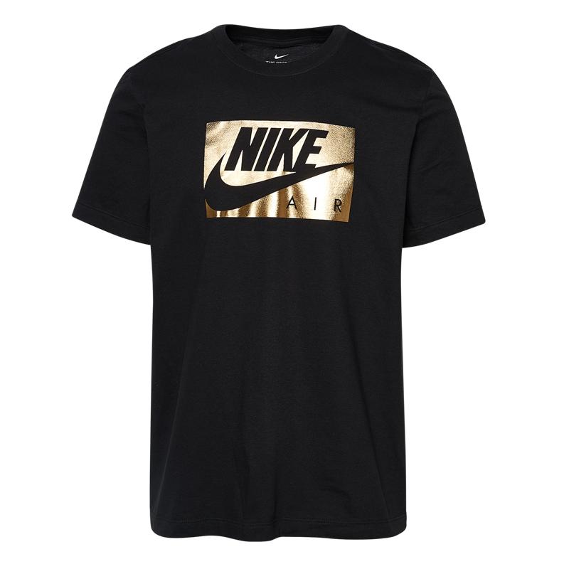 Nike ナイキ Tシャツ メンズ 半袖tシャツ ブラック ゴールド 大きいサイズ スポーツブランド Nike Boxed Air T Shirt Black Gold 送料無料 Nike Cq N ジェットラグyahoo 店 通販 Yahoo ショッピング