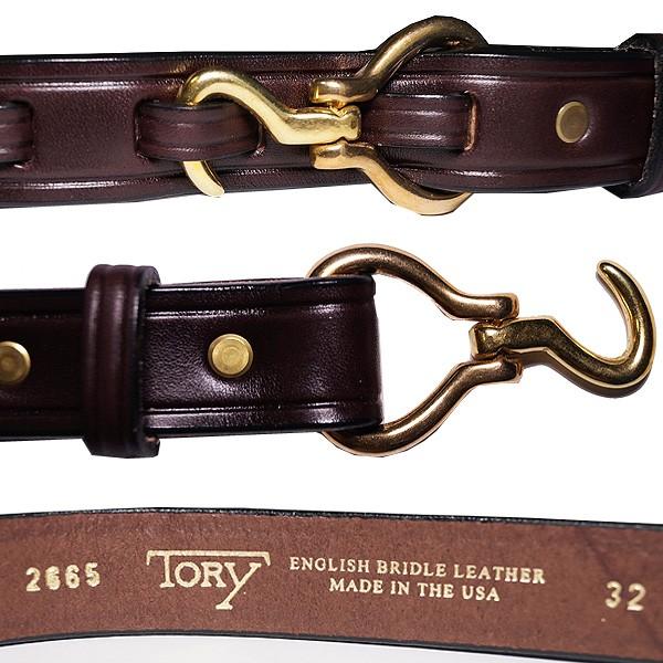 トリーレザー 革ベルト メンズ USA製 ミニ フゥーフ ピック バックル ブライドルレザー Tory Leather Mini Hoof Pick Buckle Belt 送料無料|jetrag|02