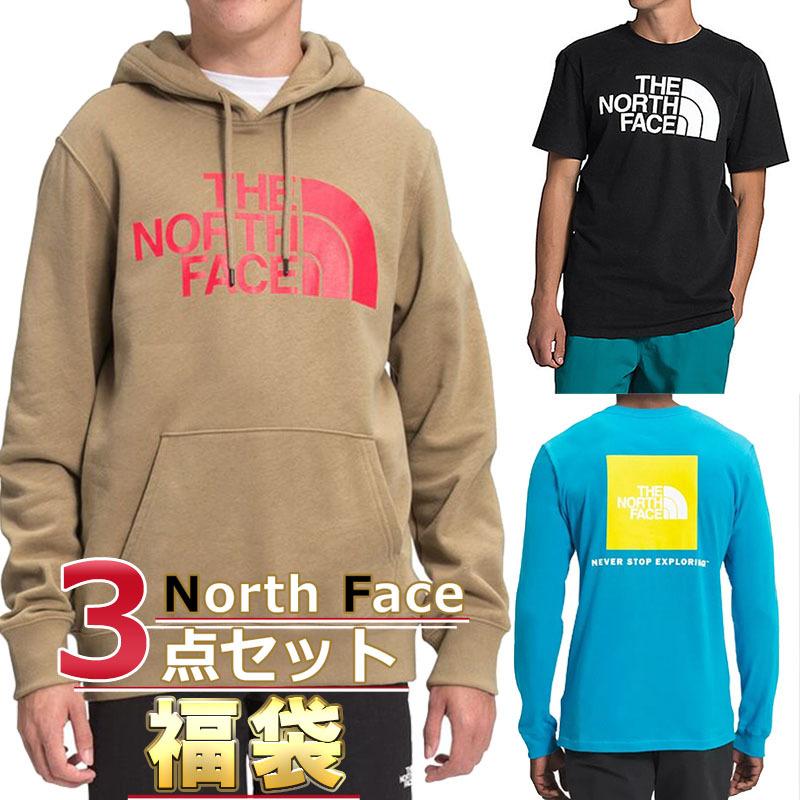 ノースフェイス 福袋 パーカー 長袖 半袖 Tシャツ メンズ 3点セット USAモデル THE North Face 送料無料 メンズ ブランド 福袋 2025 予約 THE NORTH FACE（ザ ノースフェイス） ノースフェイス 福袋 パーカー