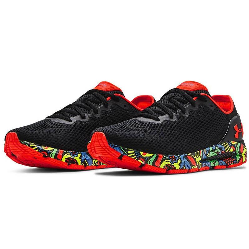 アンダーアーマー ランニングシューズ メンズホバーソニック 4 ブラック シューズ 靴 スニーカー 厚底 ローカット ランニング ジョギング