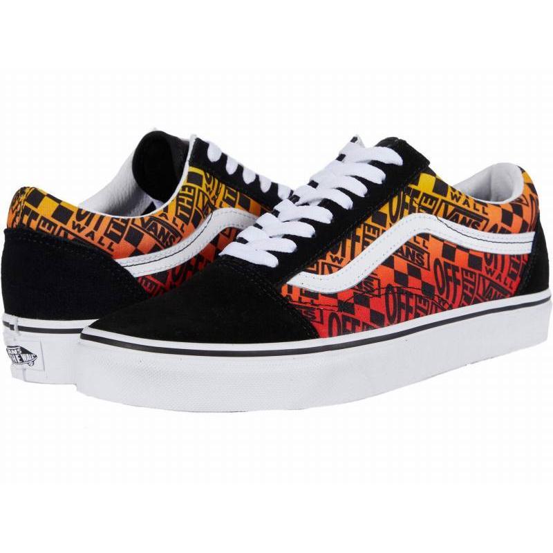 即日出荷 取寄 Vans バンズ スニーカー オールド スクール ユニセックス メンズ レディースvans Unisex Old Skool Logo Flame Black True White 流行に Tellosystems Com