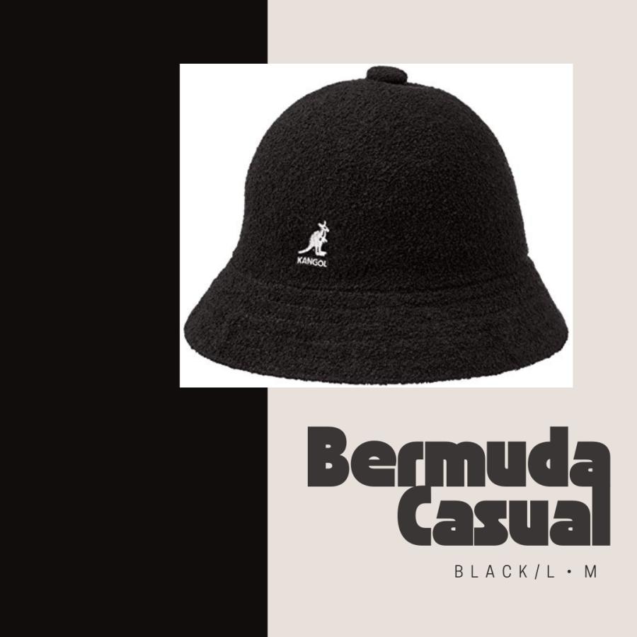 美品KANGOL x WDS Bermuda Casual BLACK サイズＬ KANGOL（カンゴール） バケットハット KANGOL Bermuda Casual BLACK