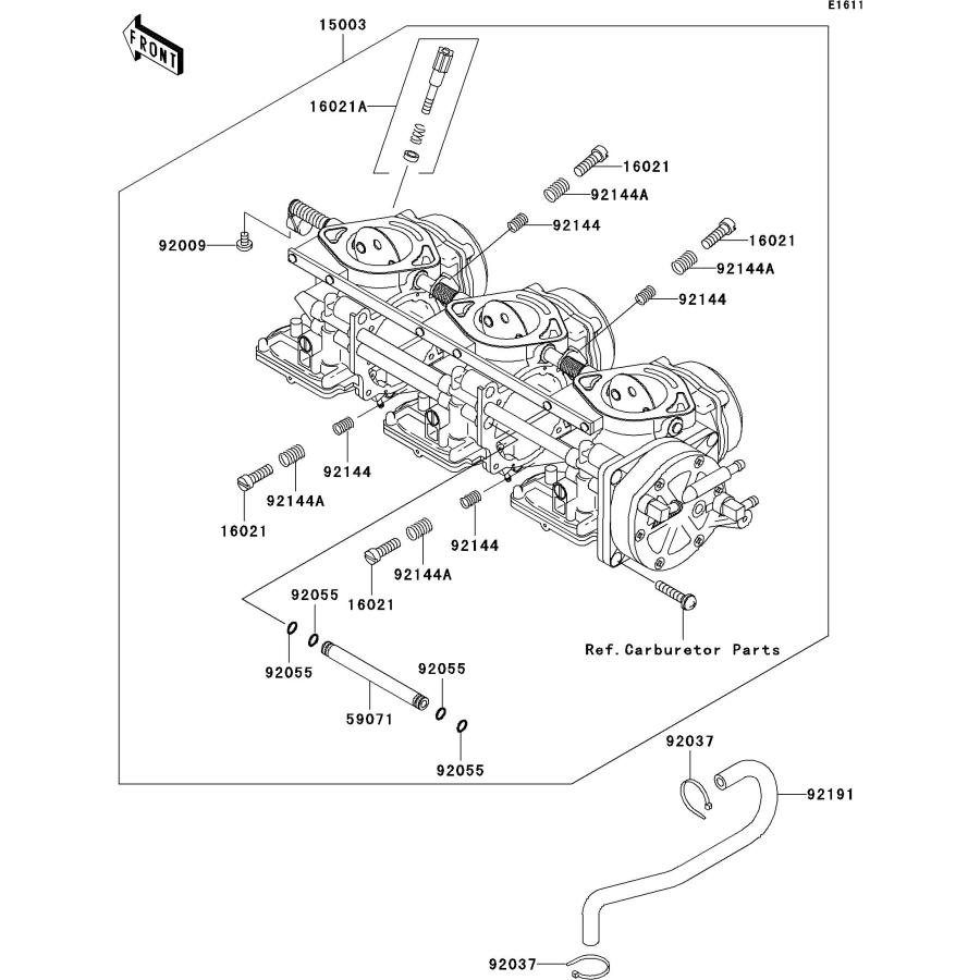 Kawasaki 900STX'01 OEM section (Carburetor) parts Used Kawasaki 900STX'01 OEM section (Carburetor) parts Used