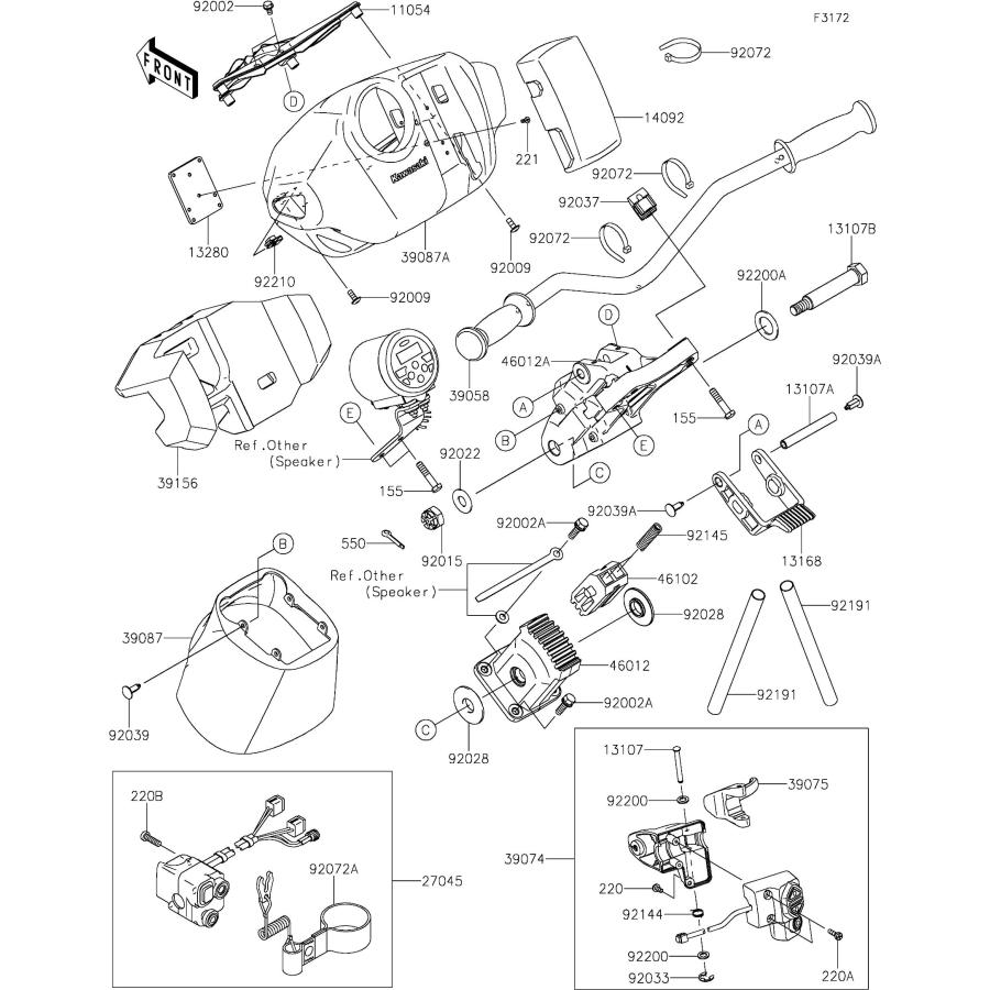 Used 27045-3767 SWITCH-ASSY,STOP\u0026START Kawasaki [K7561-19]_2