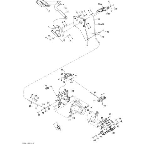 SEADOO RXT 215'09 OEM section (Reverse) parts Used [S2547-46 SEADOO RXT 215'09 OEM section (Reverse) parts Used [S2547-46