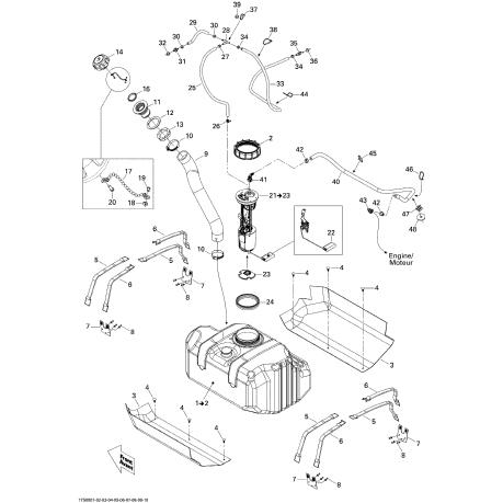 SEADOO RXT-X 255'08 OEM section (Fuel-System) parts Used SEADOO RXT-X 255'08 OEM section (Fuel-System) parts Used