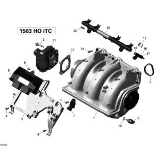 SEADOO GTX LTD iS 260'15 OEM section (Air-Intake-Manifold SEADOO GTX LTD iS 260'15 OEM section (Air-Intake-Manifold