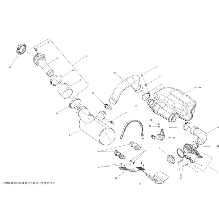 SEADOO GTX LTD iS 260'15 OEM section (Exhaust-System) parts SEADOO GTX LTD iS 260'15 OEM section (Exhaust-System) parts