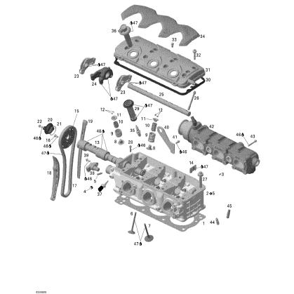 Used 296000422 EXHAUST MANIFOLD SEADOO [S6108-15]_2