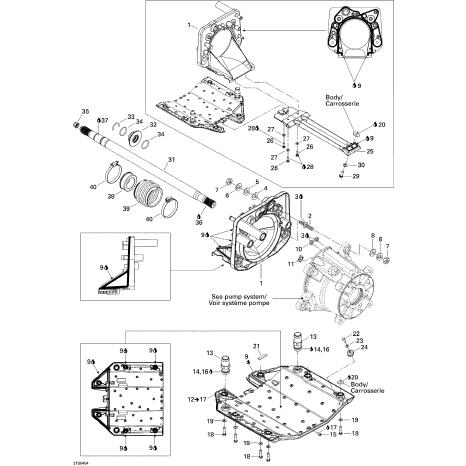 Used 271001459 PUMP GRATE, BLACK SEADOO [S7142-35]_2