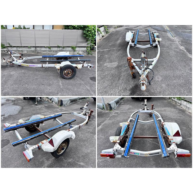 引き取り限定】サントレックス製 軽ナンバートレーラー 自動車 引き取り限定】サントレックス製 軽ナンバートレーラー 自動車