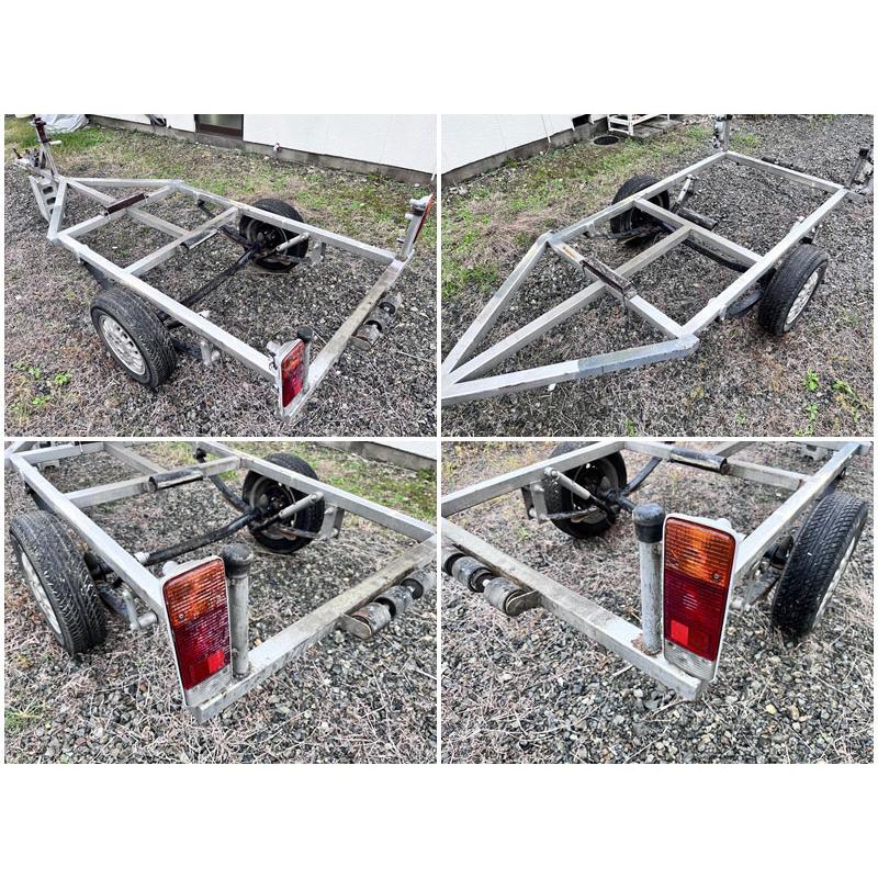 引き取り限定】自作トレーラー(軽サイズ) 自動車検査証なし 引き取り限定】自作トレーラー(軽サイズ) 自動車検査証なし