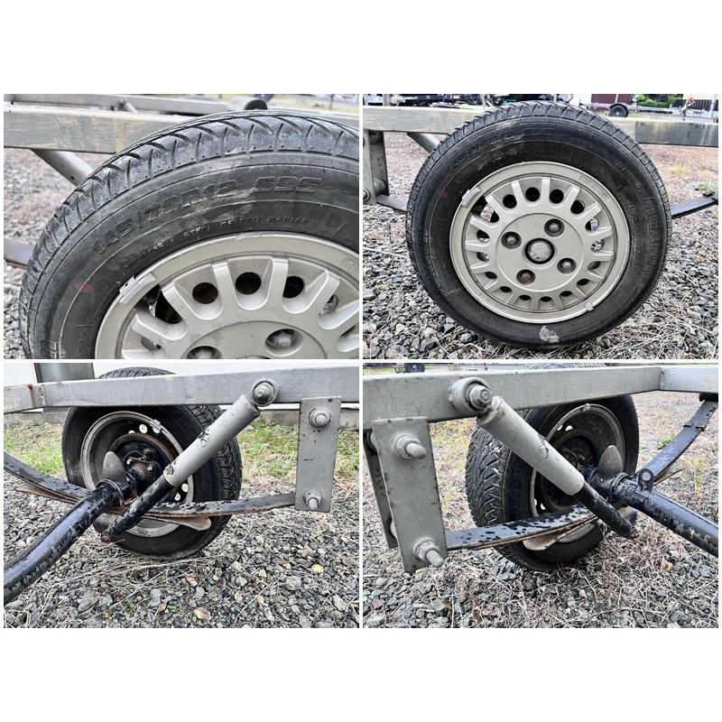 現状販売/引き取り限定】自作トレーラー(軽サイズ) 自動車検査証なし