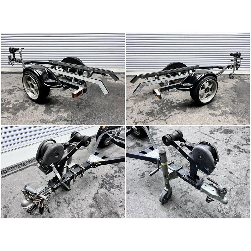 最終値下げです　ブラストレイル　軽トレーラー　引き取り限定 現状販売/引き取り限定】ブラストトレイル製トレーラー(軽