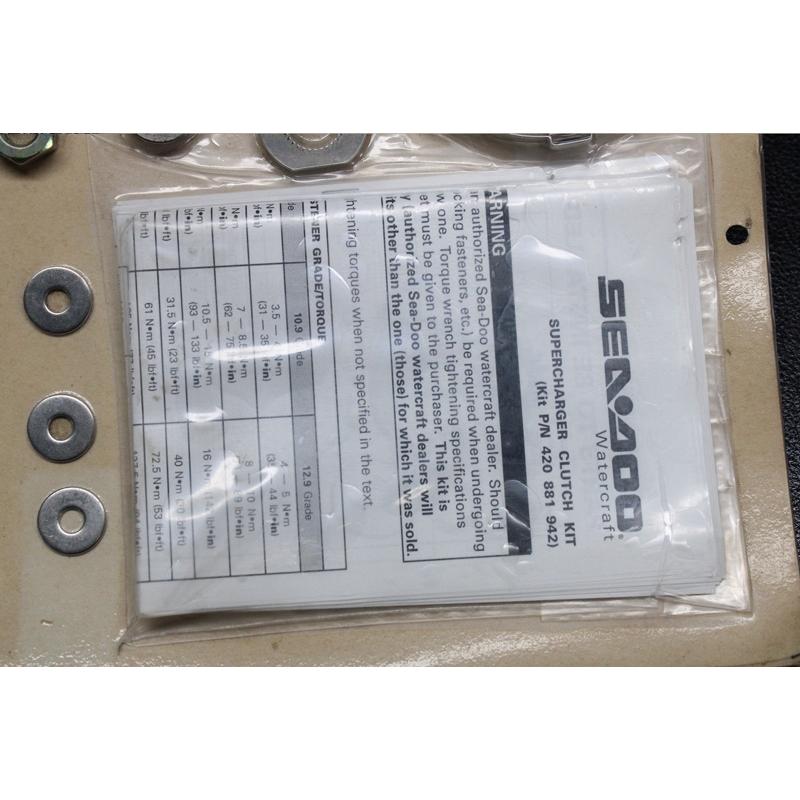 Used 420881942 SUPERCHARGER CLUTCH KIT SEADOO [X2112-30] : JETSTAR