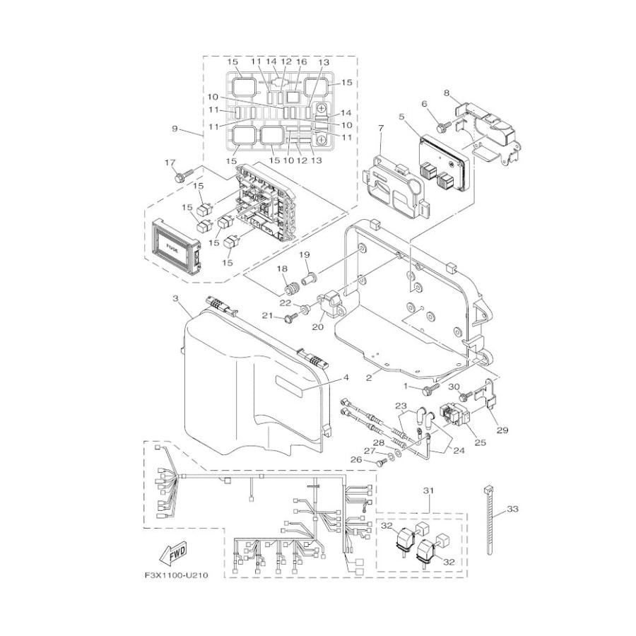 YAMAHA 2020 FXSVHO WIRE HARNESS ASSY 1 (部品番号6HL-8259L-00 YAMAHA 2020 FXSVHO WIRE HARNESS ASSY 1 (部品番号6HL-8259L-00