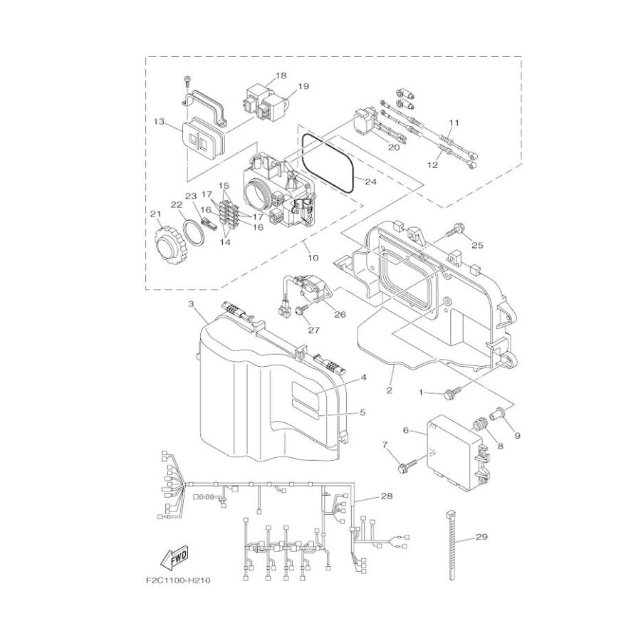 YAMAHA FZS'09 OEM section (ELECTRICAL-1) parts Used [Y3603 YAMAHA FZS'09 OEM section (ELECTRICAL-1) parts Used [Y3603