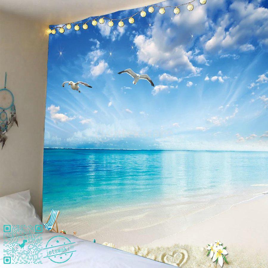 激安大特価 タペストリー 風景 3d 壁掛け 防水 海 ハワイ 夏 おしゃれ テーブルクロス インテリア 180x180cm 屋内 屋外使用 Supplystudies Com