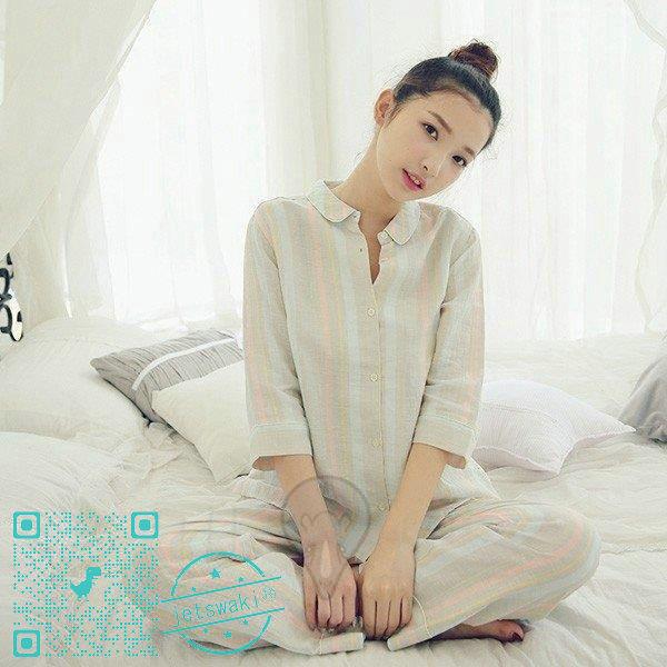 激安 レディースルームウエア 春秋パジャマ 前開きパジャマ長袖 パジャマレディース 部屋着パンツ長袖 上下セット ナイト ランジェリー大きいサイズ 綿100 パジャマ 色 ブルーストライプ Www Starfoodsglobal Ae