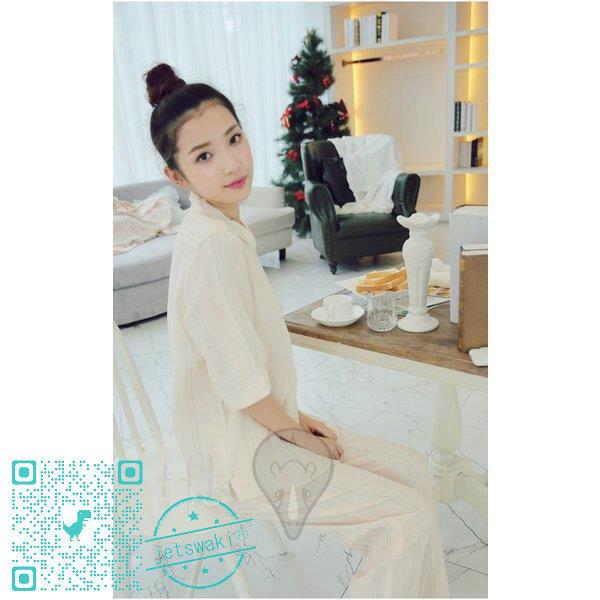 激安 レディースルームウエア 春秋パジャマ 前開きパジャマ長袖 パジャマレディース 部屋着パンツ長袖 上下セット ナイト ランジェリー大きいサイズ 綿100 パジャマ 色 ブルーストライプ Www Starfoodsglobal Ae