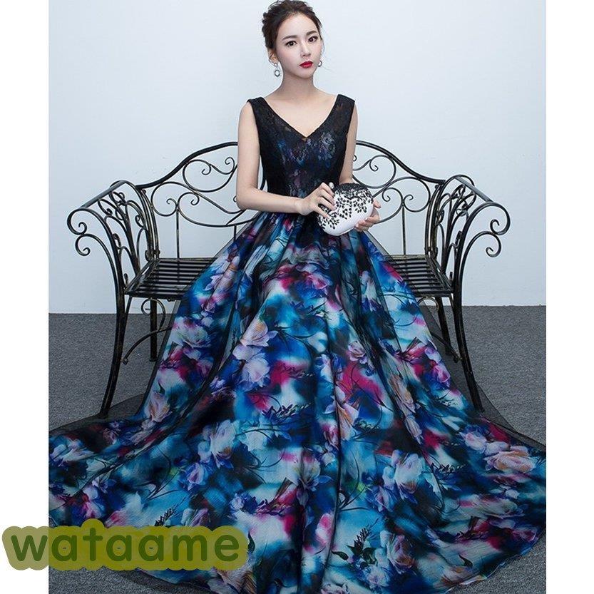 ロングドレス 花柄 演奏会 パーティードレス 結婚式 ドレス ウェディングドレス パーティドレス お呼ばれ ピアノ 発表会 フォーマル ドレス 二次会 ドレスmzy015 Pm Ssp Ma Gov Br