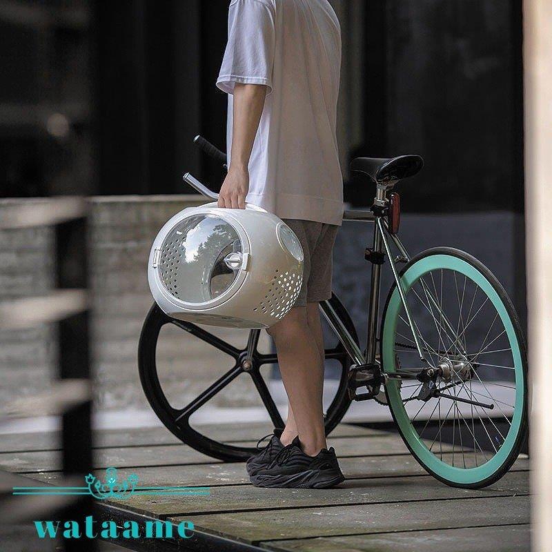 【新商品】 ペット キャリー ケース 犬 キャリーケース 猫 キャリーバッグ ケージ ケース 持ち運び 透明 ラウンド ドーム型 ホワイト ブルー お祝い プレゼント /[abh11] 【2227144264】(11500円)