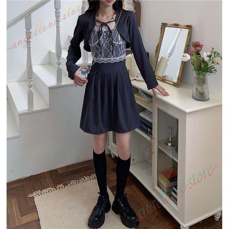 限定価格セール 大きいサイズ 秋新作 レディース プリーツキャミソール レースインナー 長袖ボレロ セットアップ 3点セット パンツスーツ 在庫切れの際 メールで連絡後キャンセル 了承済み Garces Org