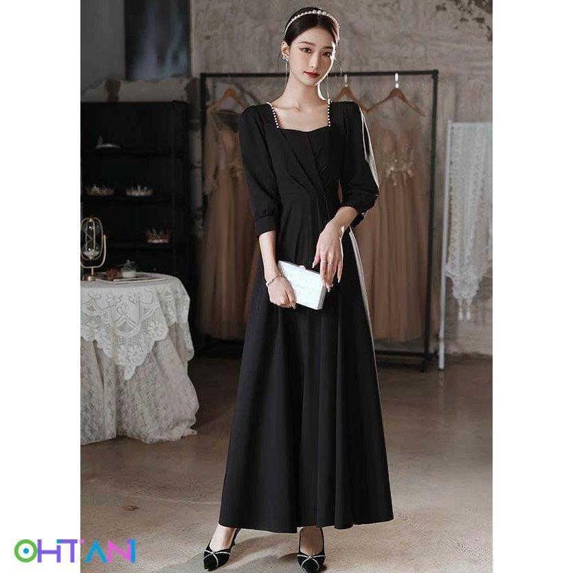 人気沸騰 ウエディング 母親 二次会 ステージドレス 結婚式 Aライン 発表会 ピアノ 大人 パーティードレス ハワイ 韓国 同窓会 成人式 ドレス 7分袖 演奏会 ロングドレス パーティドレス サイズ 4l 3xl Www Oroagri Eu