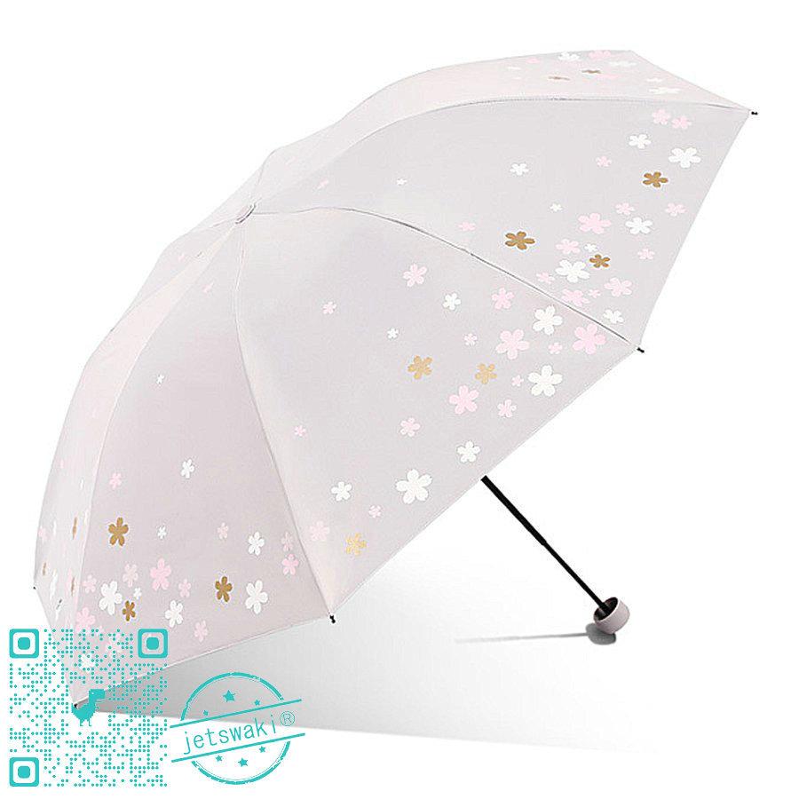 日傘 折りたたみ傘 レディース 折り畳み傘 晴雨兼用 かわいい おしゃれ 花 桜 Uvカット 紫外線防止 Upf50 上品な