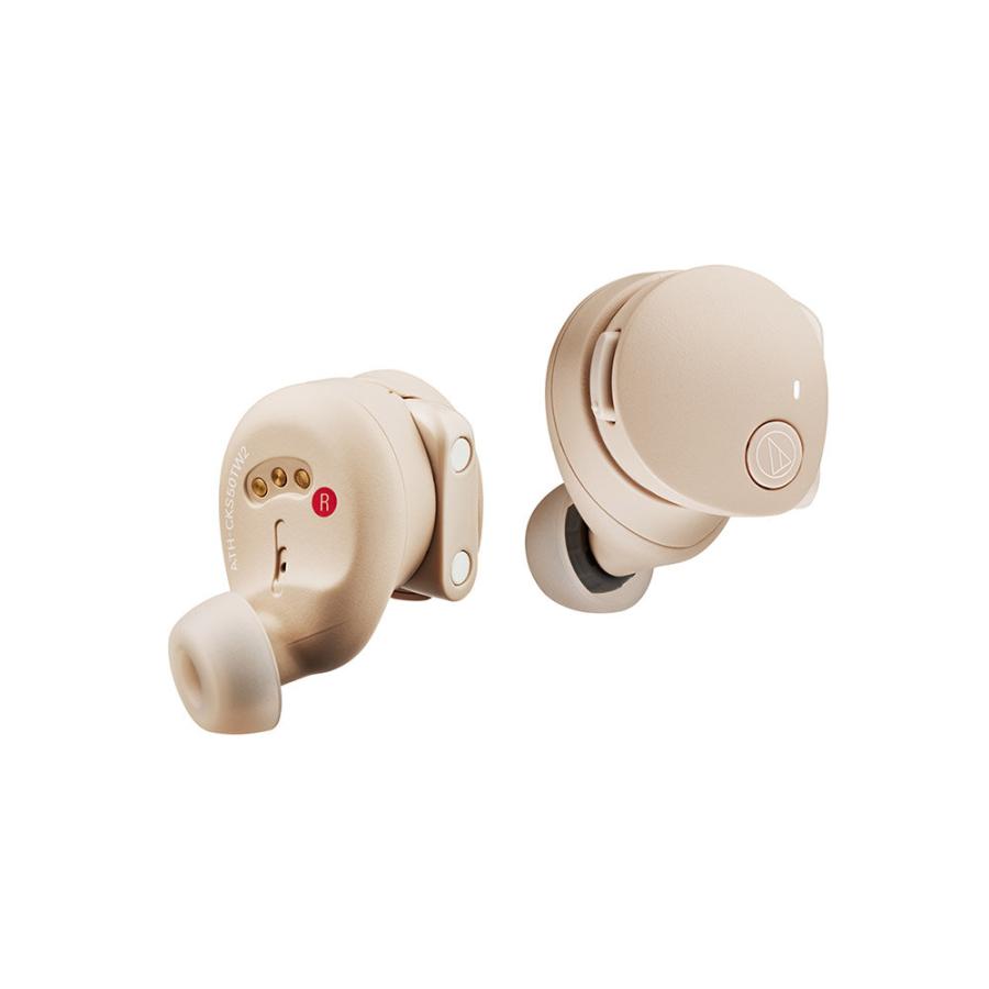 完全ワイヤレスイヤホン ベージュ ATH-CKS50TW BG [ワイヤレス(左右