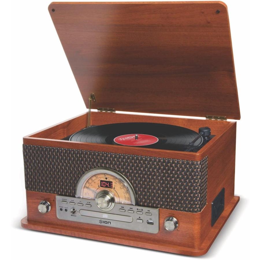 多機能 レコードプレーヤー ION Audio レトロ調 ミュージックプレーヤー Superior LP 7種再生 レコード カセット CD ラジオ  USB Bluetooth 外部入力 Superior LP :SuperiorLP:JEUGIA Basic.Yahoo!ショップ - 通販 - 