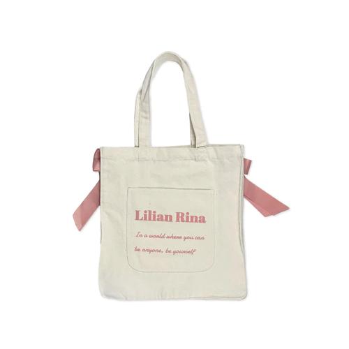 Mark Gonzales リリアンリーナサイドリボントート ピンク