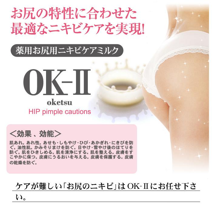 薬用 肌荒れ ニキビ ケア 乳液 お尻用 あせも ひび 乳液 healthylife OK-II オッケーツー ５本セット(１本１００ml×５) ニキビケアミルク_2