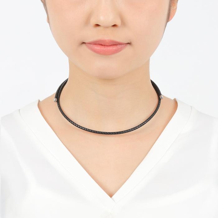 健康アクセサリー 磁気ネックレス おしゃれ 医療 医療機器 メンズ 男性 レディース 女性 最強 肩こり解消 肩こりネックレス ・カラー ブラック・装着時最長50センチ