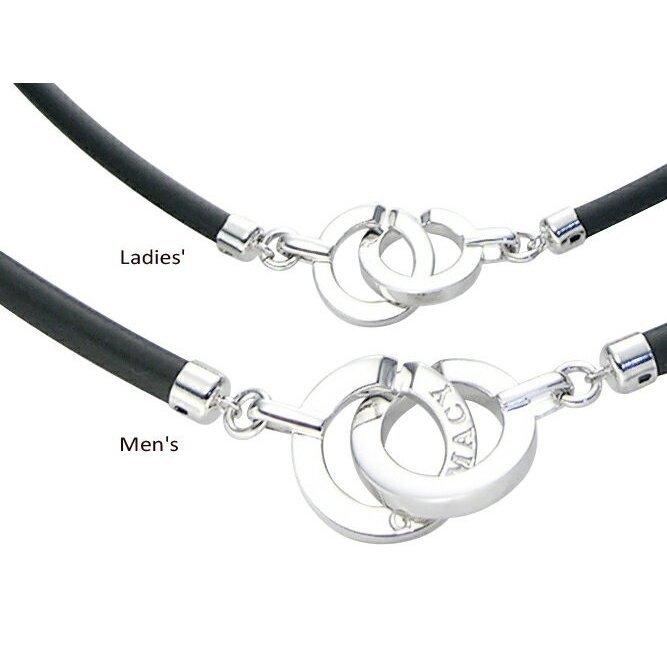 ゲルマニウムネックレス メンズ 約50cm、レディース約40cmの ・2本