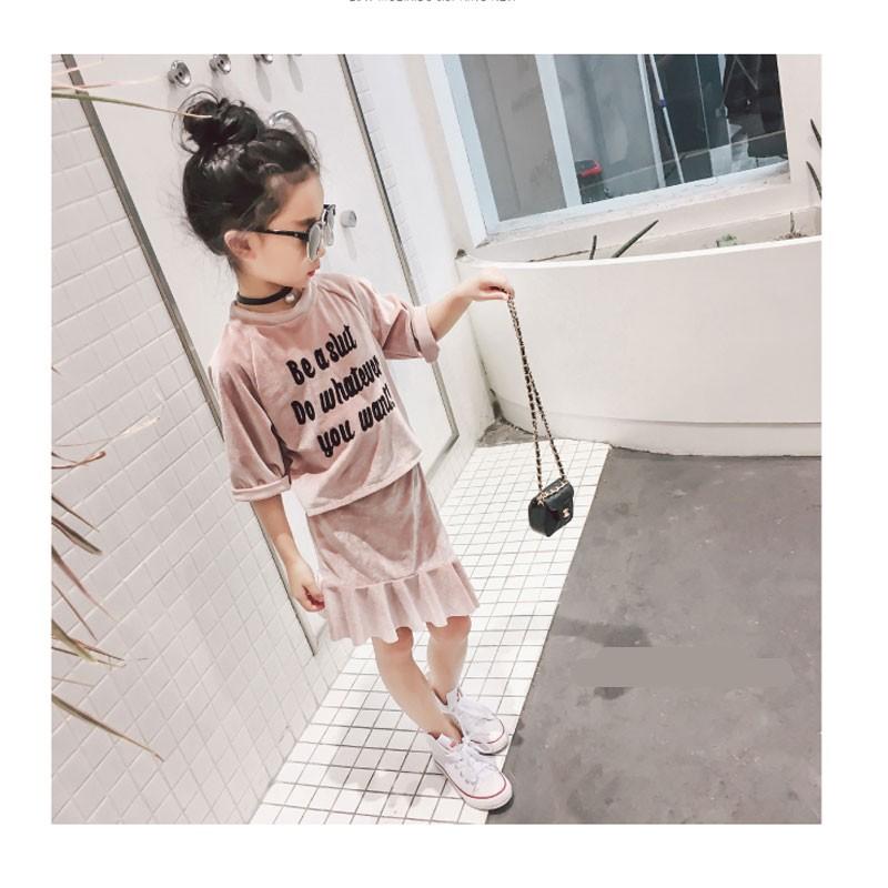 半額sale セール50 Off 17春 ベロア素材 ロゴトップス 変形スカート セットアップ 韓国子供服 韓国こども服 Jenni Anap Ziddy 子供服 Jewel 通販 Yahoo ショッピング