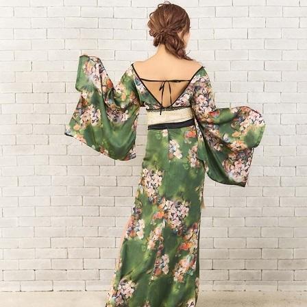 贈り物 着物ドレス 衣装 よさこい コスプレ 花魁 大人 ドレス 着物 スリット 花魁ドレス 花柄 ジュエル Jewel 浴衣 帯セット カラー ワイン Pathwaysfl Org