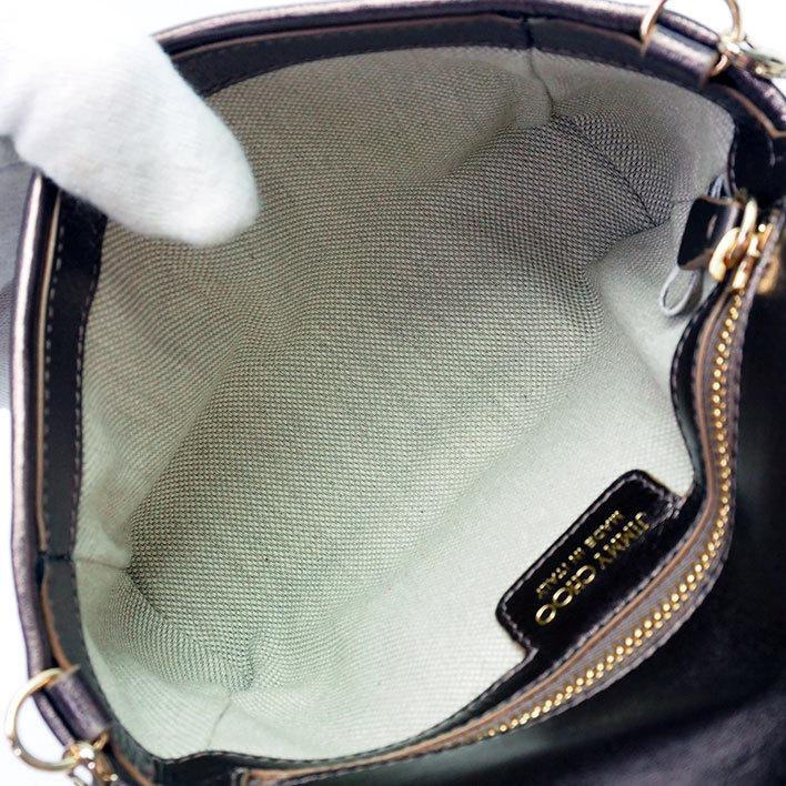 JIMMY CHOO 【返品OK】【美品】ジミーチュウ チェーンショルダー 