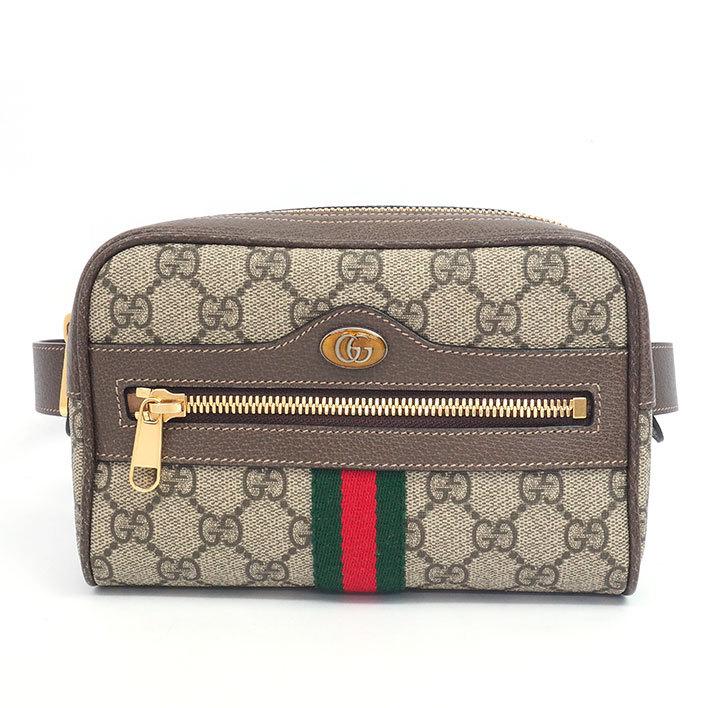 GUCCI 【返品OK】【美品】グッチ オフィディア ゴールド金具 ベルト  