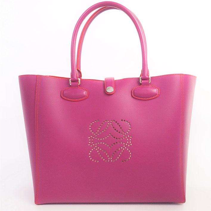 返品OK】【美品】ロエベ レオ アナグラム シルバー金具 364.71AG60  