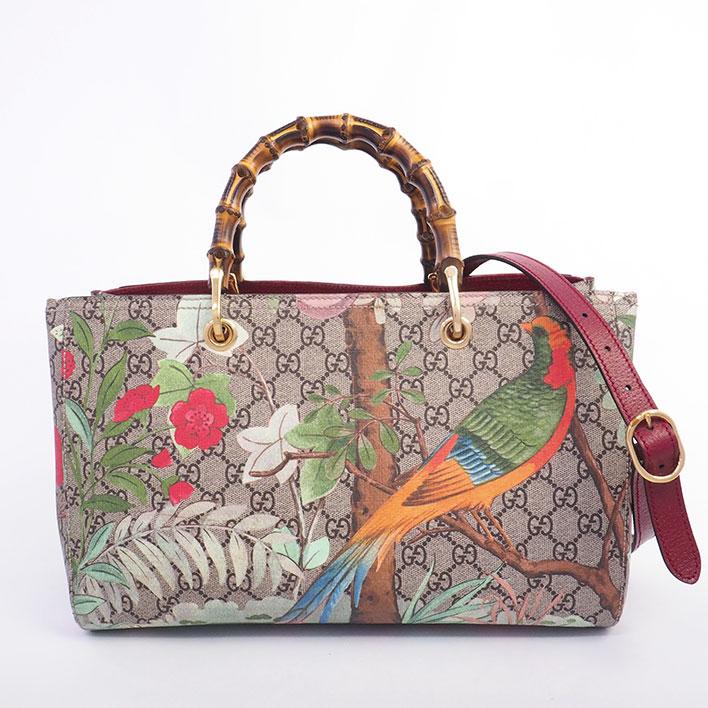 GUCCI 【返品OK】【美品】グッチ バンブー 2WAY ショルダーバッグ  