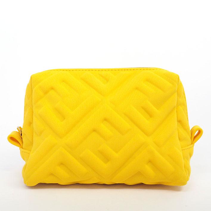 FENDI 【返品OK】【美品】フェンディ ビューティポーチ スモール FF 