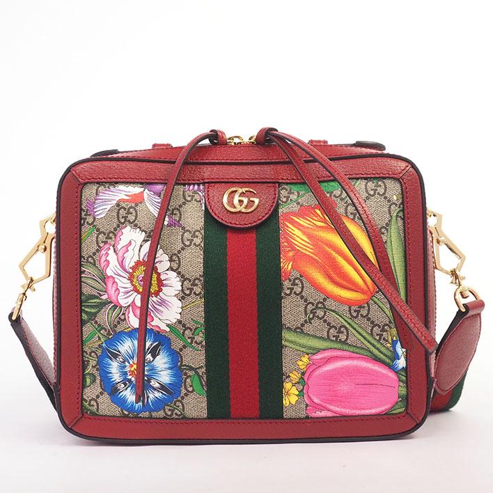 GUCCI 【返品OK】【美品】グッチ 2WAY ショルダーバッグ フローラ  