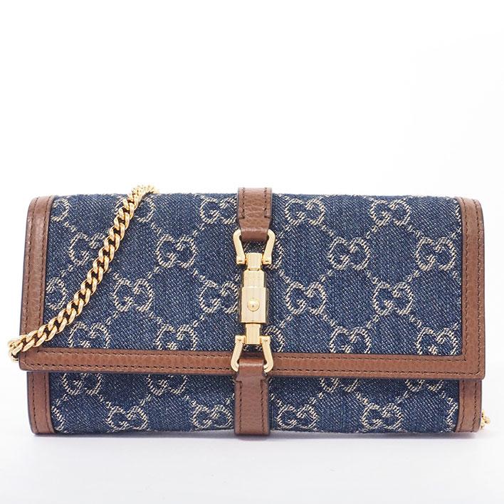 GUCCI デニムチェーンウォレット