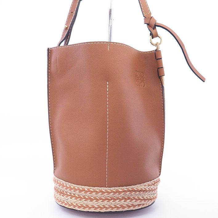 LOEWE 【返品OK】【美品】ロエベ バケットバッグ ゲート レディース 