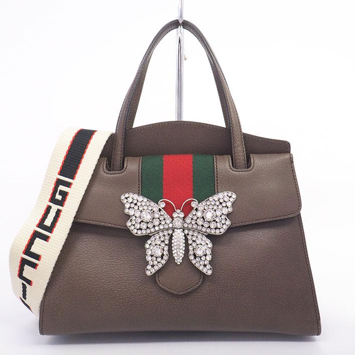 GUCCI（グッチ） 【返品OK】【美品】グッチ バタフライ ビジュー