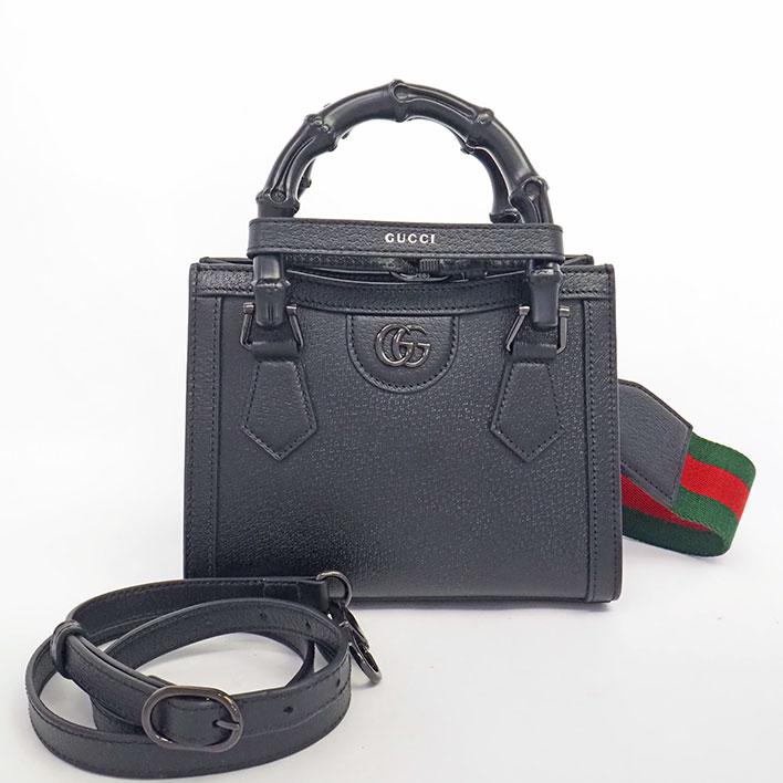 GUCCI（グッチ） 【返品OK】【美品】グッチ ダイアナ ミニ トート 