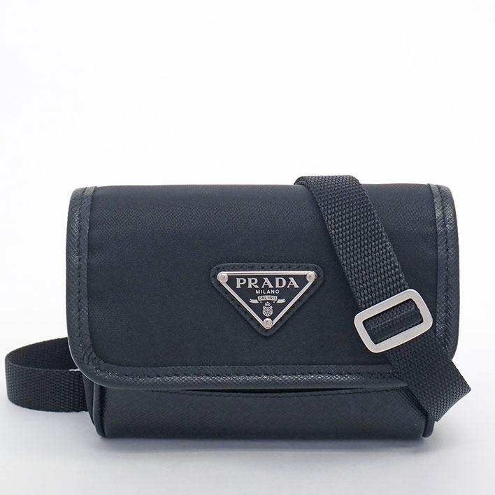 PRADA（プラダ） 【返品OK】【新品同様】プラダ 肩掛け 三角ロゴ 